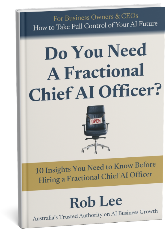 Book cover: Do You Need a Fractional Chief AI Officer? by Rob Lee